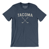 Tacoma Golf Men/Unisex T-Shirt-Heather Navy-Allegiant Goods Co. Vintage Sports Apparel