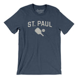 St. Paul Pickleball Men/Unisex T-Shirt-Heather Navy-Allegiant Goods Co. Vintage Sports Apparel