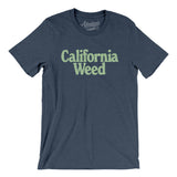 California Weed Men/Unisex T-Shirt-Heather Navy-Allegiant Goods Co. Vintage Sports Apparel