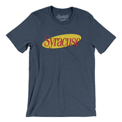 Syracuse Seinfeld Men/Unisex T-Shirt-Heather Navy-Allegiant Goods Co. Vintage Sports Apparel