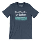 Don't Seattle My Spokane Men/Unisex T-Shirt-Heather Navy-Allegiant Goods Co. Vintage Sports Apparel