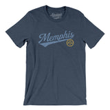 Memphis Vintage Script Men/Unisex T-Shirt-Allegiant Goods Co. Vintage Sports Apparel