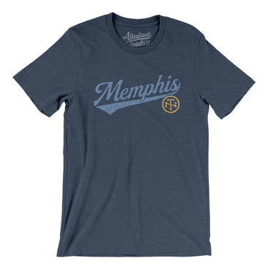 Memphis Vintage Script Men/Unisex T-Shirt-Allegiant Goods Co. Vintage Sports Apparel