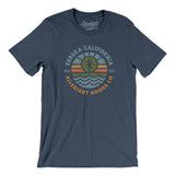 Eureka California Retro Badge Men/Unisex T-Shirt-Heather Navy-Allegiant Goods Co. Vintage Sports Apparel