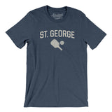 St. George Pickleball Men/Unisex T-Shirt-Heather Navy-Allegiant Goods Co. Vintage Sports Apparel