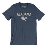 Alabama Pickleball Men/Unisex T-Shirt-Heather Navy-Allegiant Goods Co. Vintage Sports Apparel