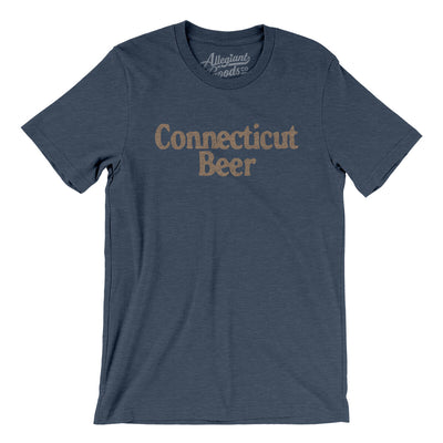 Connecticut Beer Men/Unisex T-Shirt-Heather Navy-Allegiant Goods Co. Vintage Sports Apparel