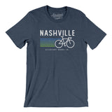 Nashville Cycling Men/Unisex T-Shirt-Heather Navy-Allegiant Goods Co. Vintage Sports Apparel