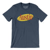 Austin Seinfeld Men/Unisex T-Shirt-Heather Navy-Allegiant Goods Co. Vintage Sports Apparel
