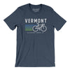 Vermont Cycling Men/Unisex T-Shirt-Heather Navy-Allegiant Goods Co. Vintage Sports Apparel