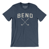 Bend Golf Men/Unisex T-Shirt-Heather Navy-Allegiant Goods Co. Vintage Sports Apparel