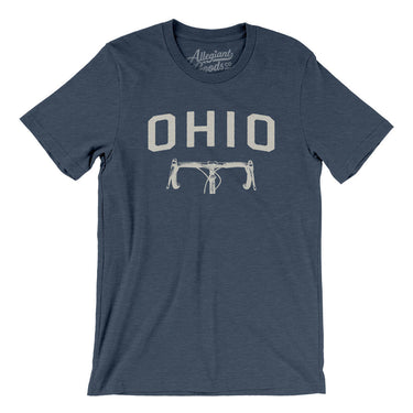Ohio Cycling Men/Unisex T-Shirt-Heather Navy-Allegiant Goods Co. Vintage Sports Apparel