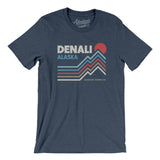 Denali Alaska Men/Unisex T-Shirt-Heather Navy-Allegiant Goods Co. Vintage Sports Apparel