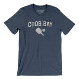Coos Bay Pickleball Men/Unisex T-Shirt-Heather Navy-Allegiant Goods Co. Vintage Sports Apparel