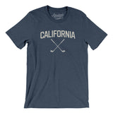 California Golf Men/Unisex T-Shirt-Heather Navy-Allegiant Goods Co. Vintage Sports Apparel