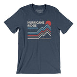 Hurricane Ridge Washington Men/Unisex T-Shirt-Heather Navy-Allegiant Goods Co. Vintage Sports Apparel