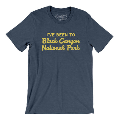 I've Been To Black Canyon National Park Men/Unisex T-Shirt-Heather Navy-Allegiant Goods Co. Vintage Sports Apparel