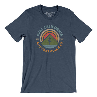 Ojai California Retro Badge Men/Unisex T-Shirt-Allegiant Goods Co. Vintage Sports Apparel