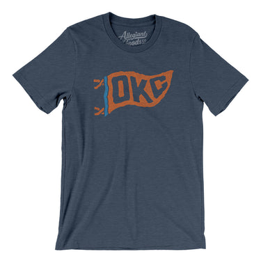 Okc Pennant Men/Unisex T-Shirt-Allegiant Goods Co. Vintage Sports Apparel