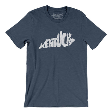 Kentucky State Shape Text Men/Unisex T-Shirt-Allegiant Goods Co. Vintage Sports Apparel
