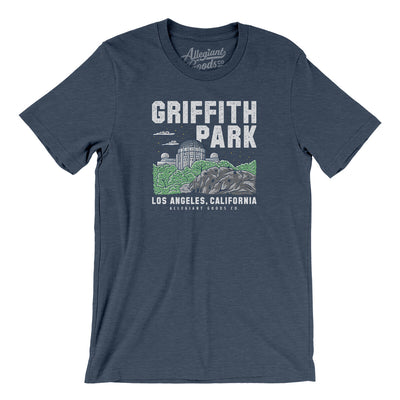 Griffith Park Men/Unisex T-Shirt-Heather Navy-Allegiant Goods Co. Vintage Sports Apparel