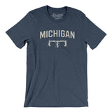 Michigan Cycling in Heather Navy Color