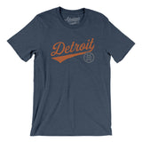 Detroit Vintage Script Men/Unisex T-Shirt-Allegiant Goods Co. Vintage Sports Apparel