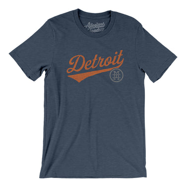 Detroit Vintage Script Men/Unisex T-Shirt-Allegiant Goods Co. Vintage Sports Apparel