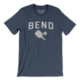 Bend Pickleball Men/Unisex T-Shirt-Heather Navy-Allegiant Goods Co. Vintage Sports Apparel