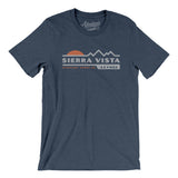 Sierra Vista Mountain Sunset Men/Unisex T-Shirt-Heather Navy-Allegiant Goods Co. Vintage Sports Apparel