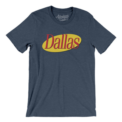 Dallas Seinfeld Men/Unisex T-Shirt-Heather Navy-Allegiant Goods Co. Vintage Sports Apparel