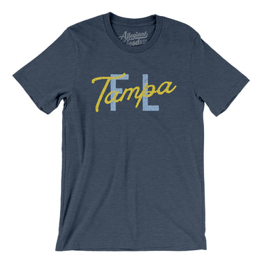 Tampa Fl Overprinted Men/Unisex T-Shirt-Allegiant Goods Co. Vintage Sports Apparel