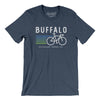 Buffalo Cycling Men/Unisex T-Shirt-Heather Navy-Allegiant Goods Co. Vintage Sports Apparel