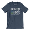 Houston Cycling Men/Unisex T-Shirt-Heather Navy-Allegiant Goods Co. Vintage Sports Apparel