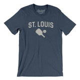 St. Louis Pickleball Men/Unisex T-Shirt-Heather Navy-Allegiant Goods Co. Vintage Sports Apparel