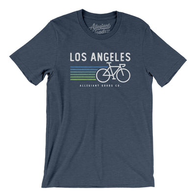 Los Angeles Cycling Men/Unisex T-Shirt-Heather Navy-Allegiant Goods Co. Vintage Sports Apparel