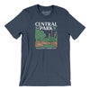 Central Park Men/Unisex T-Shirt-Heather Navy-Allegiant Goods Co. Vintage Sports Apparel