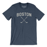 Boston Golf Men/Unisex T-Shirt-Heather Navy-Allegiant Goods Co. Vintage Sports Apparel