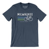 Milwaukee Cycling Men/Unisex T-Shirt-Heather Navy-Allegiant Goods Co. Vintage Sports Apparel