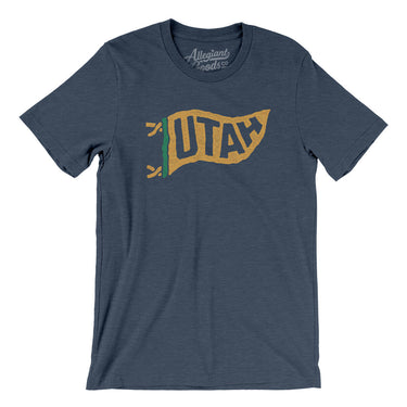 Utah Pennant Men/Unisex T-Shirt-Allegiant Goods Co. Vintage Sports Apparel
