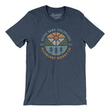 Estes Park Colorado Retro Badge Men/Unisex T-Shirt-Heather Navy-Allegiant Goods Co. Vintage Sports Apparel