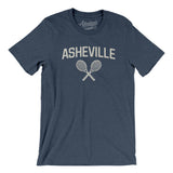 Asheville Tennis Men/Unisex T-Shirt-Heather Navy-Allegiant Goods Co. Vintage Sports Apparel