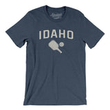 Idaho Pickleball Men/Unisex T-Shirt-Heather Navy-Allegiant Goods Co. Vintage Sports Apparel