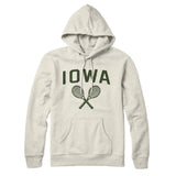 Iowa Tennis Hoodie-Heather Oatmeal-Allegiant Goods Co. Vintage Sports Apparel