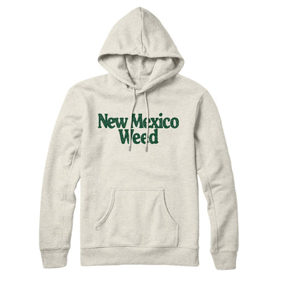 New Mexico Weed Hoodie-Heather Oatmeal-Allegiant Goods Co. Vintage Sports Apparel