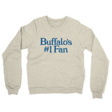 Buffalo's Number 1 Fan Midweight French Terry Crewneck Sweatshirt-Allegiant Goods Co. Vintage Sports Apparel