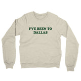 I've Been To Dallas Midweight French Terry Crewneck Sweatshirt-Allegiant Goods Co. Vintage Sports Apparel