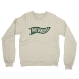 Milwaukee Pennant Midweight French Terry Crewneck Sweatshirt-Allegiant Goods Co. Vintage Sports Apparel