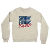 Sunday Funday Buffalo Midweight French Terry Crewneck Sweatshirt-Allegiant Goods Co. Vintage Sports Apparel