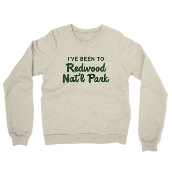 I've Been To Redwood National Park Midweight French Terry Crewneck Sweatshirt-Allegiant Goods Co. Vintage Sports Apparel